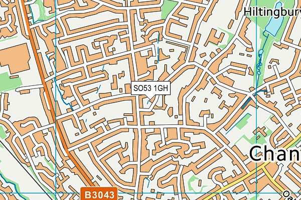 SO53 1GH map - OS VectorMap District (Ordnance Survey)