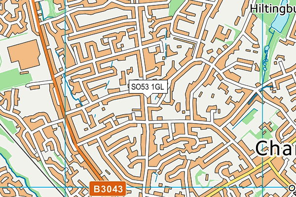 SO53 1GL map - OS VectorMap District (Ordnance Survey)