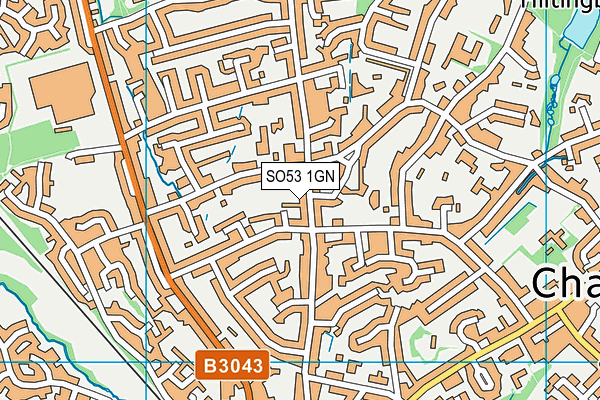 SO53 1GN map - OS VectorMap District (Ordnance Survey)