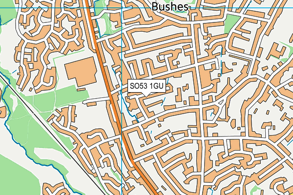 SO53 1GU map - OS VectorMap District (Ordnance Survey)