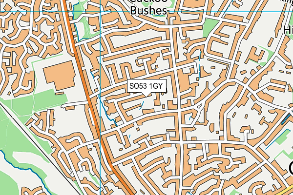 SO53 1GY map - OS VectorMap District (Ordnance Survey)