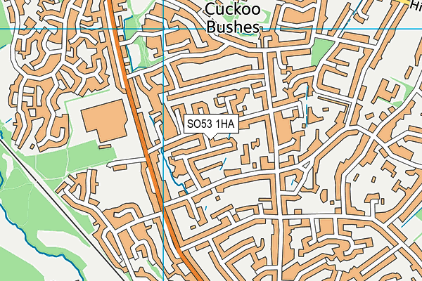 SO53 1HA map - OS VectorMap District (Ordnance Survey)