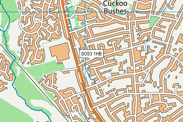 SO53 1HB map - OS VectorMap District (Ordnance Survey)