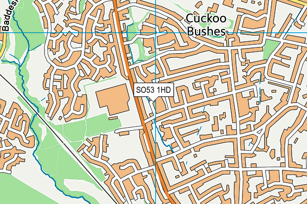 SO53 1HD map - OS VectorMap District (Ordnance Survey)