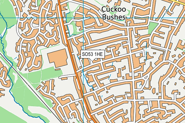 SO53 1HE map - OS VectorMap District (Ordnance Survey)