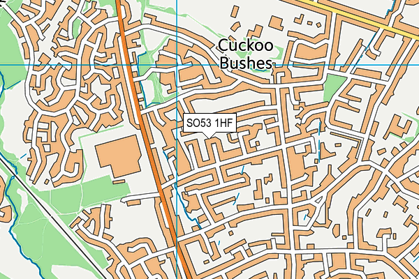 SO53 1HF map - OS VectorMap District (Ordnance Survey)