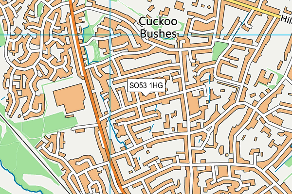 SO53 1HG map - OS VectorMap District (Ordnance Survey)