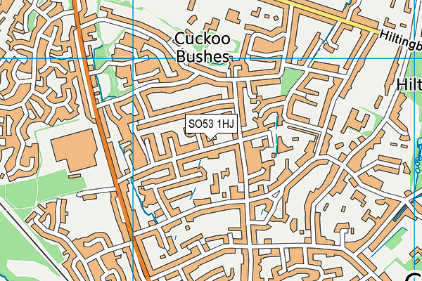 SO53 1HJ map - OS VectorMap District (Ordnance Survey)
