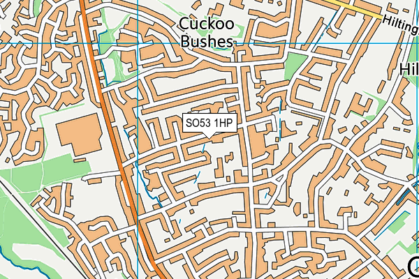 SO53 1HP map - OS VectorMap District (Ordnance Survey)