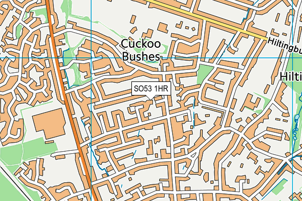 SO53 1HR map - OS VectorMap District (Ordnance Survey)