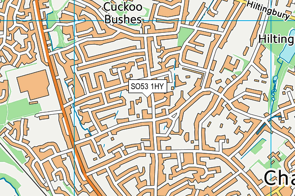 SO53 1HY map - OS VectorMap District (Ordnance Survey)