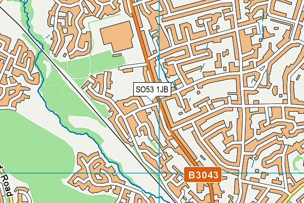 SO53 1JB map - OS VectorMap District (Ordnance Survey)