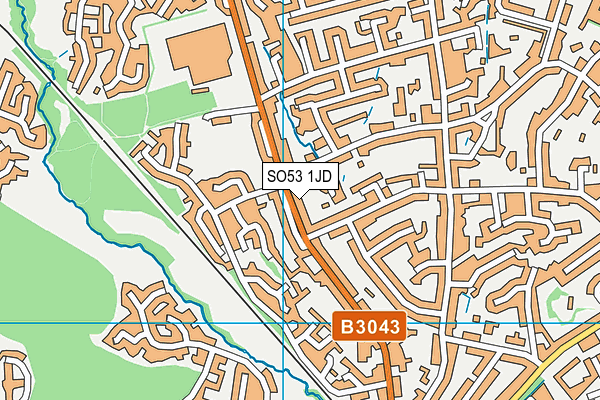 SO53 1JD map - OS VectorMap District (Ordnance Survey)