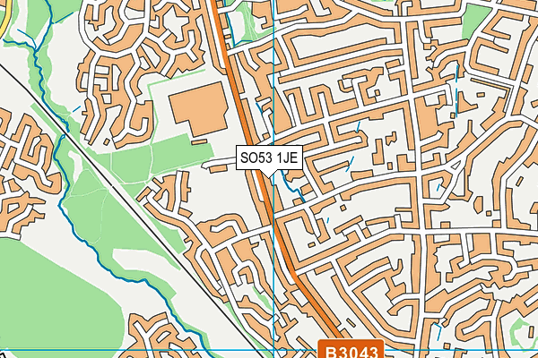 SO53 1JE map - OS VectorMap District (Ordnance Survey)