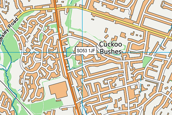 SO53 1JF map - OS VectorMap District (Ordnance Survey)