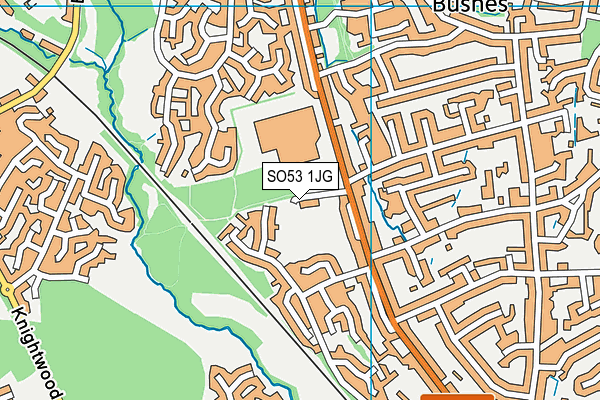 SO53 1JG map - OS VectorMap District (Ordnance Survey)