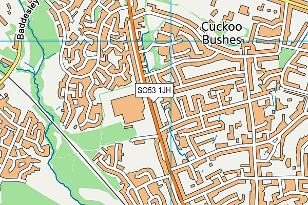 SO53 1JH map - OS VectorMap District (Ordnance Survey)