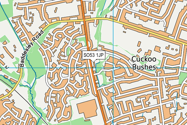 SO53 1JP map - OS VectorMap District (Ordnance Survey)