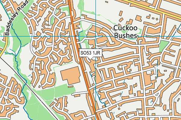 SO53 1JR map - OS VectorMap District (Ordnance Survey)