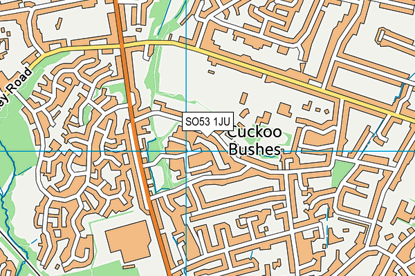 SO53 1JU map - OS VectorMap District (Ordnance Survey)