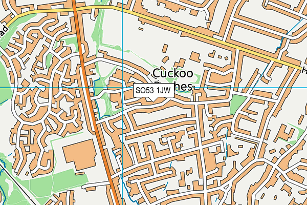 SO53 1JW map - OS VectorMap District (Ordnance Survey)