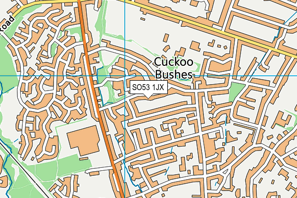 SO53 1JX map - OS VectorMap District (Ordnance Survey)