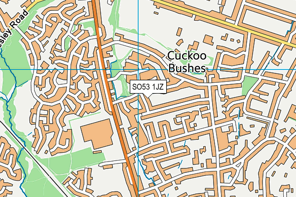 SO53 1JZ map - OS VectorMap District (Ordnance Survey)