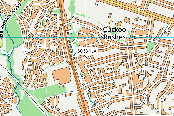 SO53 1LA map - OS VectorMap District (Ordnance Survey)