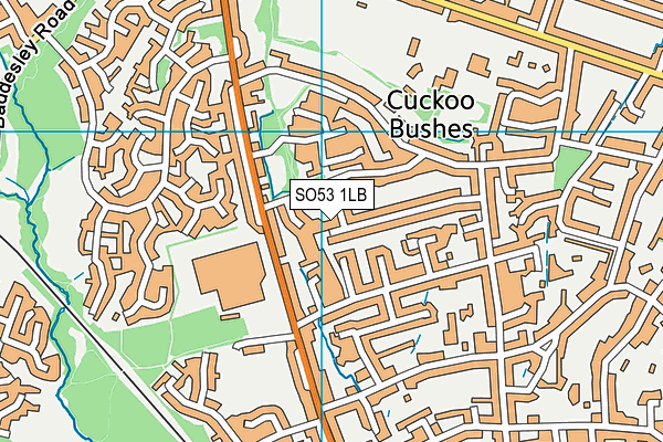 SO53 1LB map - OS VectorMap District (Ordnance Survey)