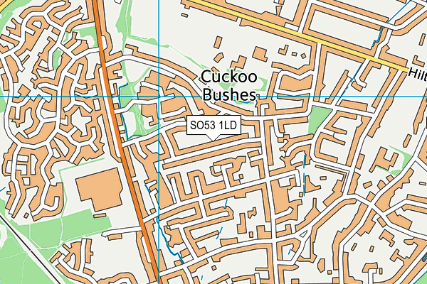 SO53 1LD map - OS VectorMap District (Ordnance Survey)