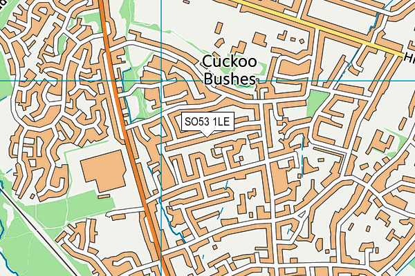SO53 1LE map - OS VectorMap District (Ordnance Survey)