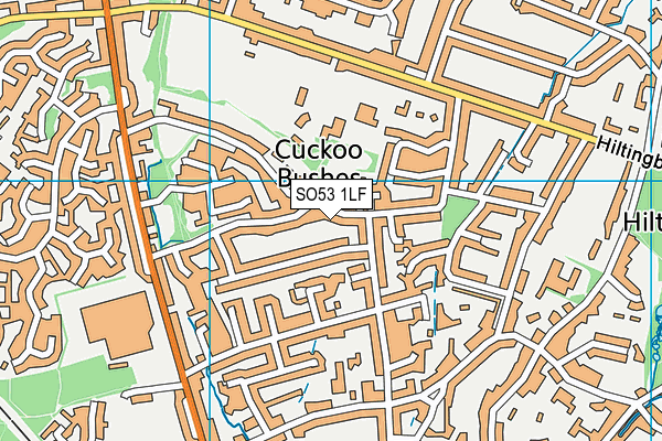 SO53 1LF map - OS VectorMap District (Ordnance Survey)