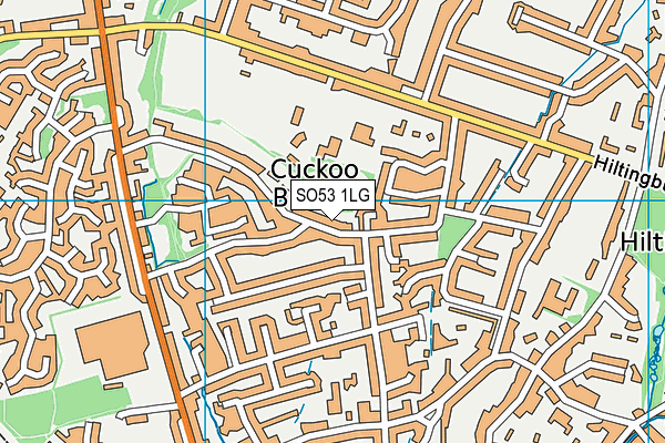 SO53 1LG map - OS VectorMap District (Ordnance Survey)