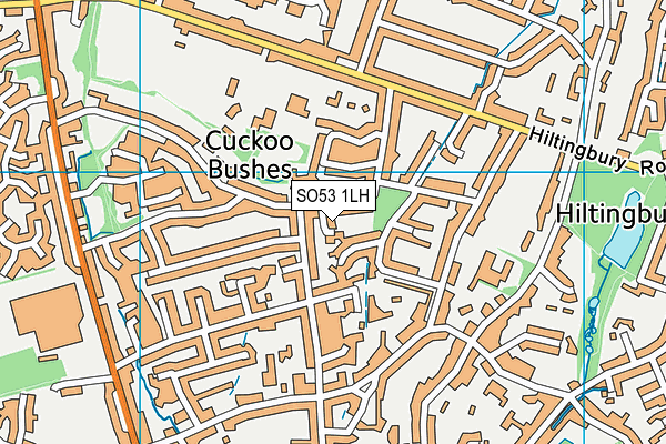 SO53 1LH map - OS VectorMap District (Ordnance Survey)