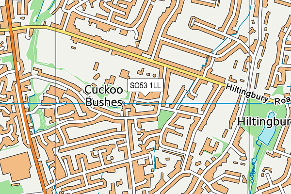 SO53 1LL map - OS VectorMap District (Ordnance Survey)