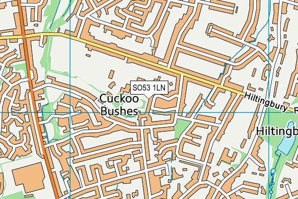 SO53 1LN map - OS VectorMap District (Ordnance Survey)