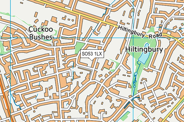 SO53 1LX map - OS VectorMap District (Ordnance Survey)