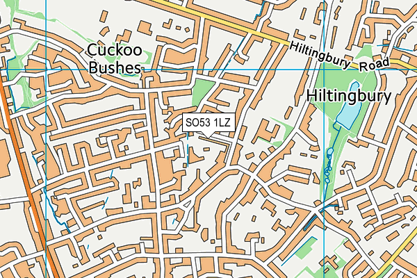 SO53 1LZ map - OS VectorMap District (Ordnance Survey)