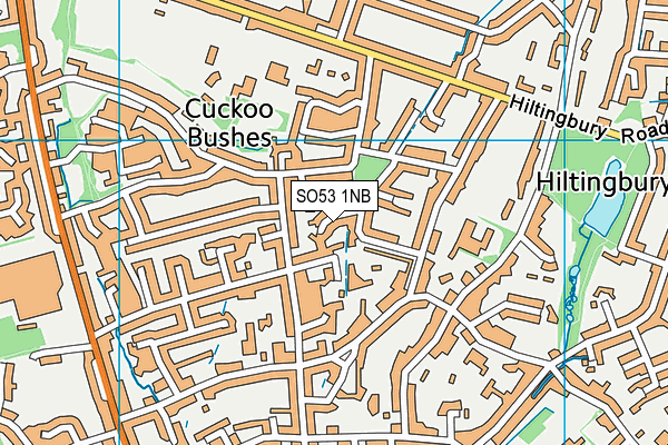 SO53 1NB map - OS VectorMap District (Ordnance Survey)
