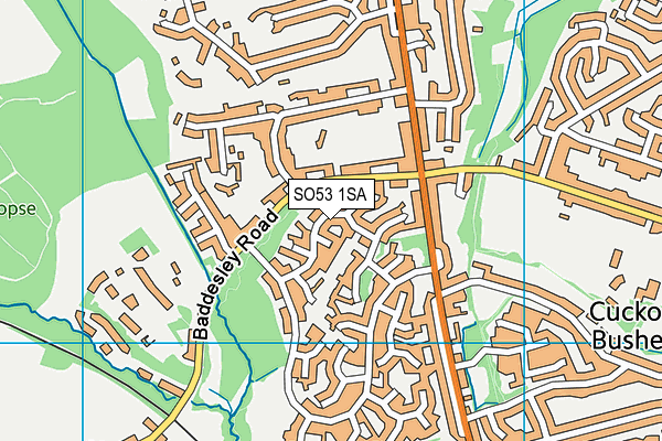 SO53 1SA map - OS VectorMap District (Ordnance Survey)