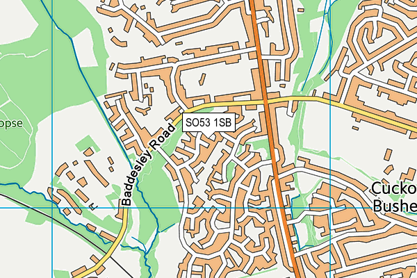 SO53 1SB map - OS VectorMap District (Ordnance Survey)