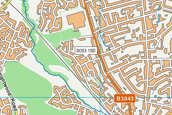 SO53 1SD map - OS VectorMap District (Ordnance Survey)