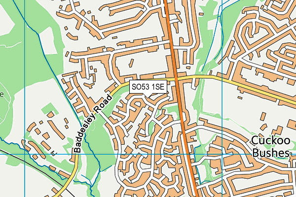 SO53 1SE map - OS VectorMap District (Ordnance Survey)