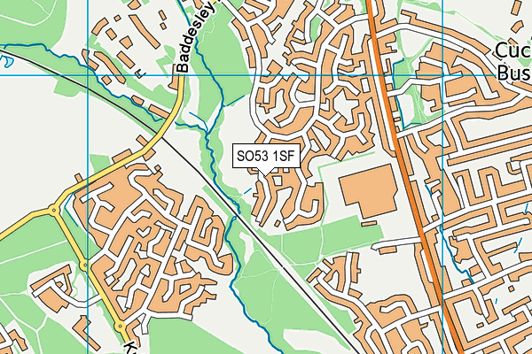 SO53 1SF map - OS VectorMap District (Ordnance Survey)