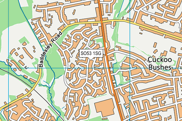 SO53 1SG map - OS VectorMap District (Ordnance Survey)