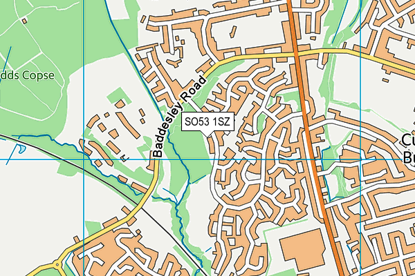 SO53 1SZ map - OS VectorMap District (Ordnance Survey)