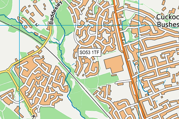 SO53 1TF map - OS VectorMap District (Ordnance Survey)