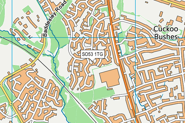 SO53 1TG map - OS VectorMap District (Ordnance Survey)