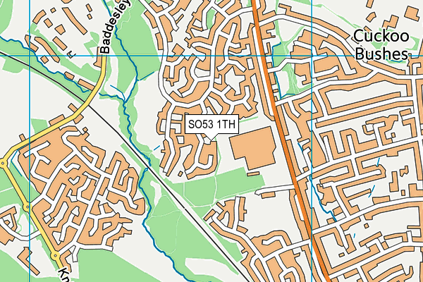 SO53 1TH map - OS VectorMap District (Ordnance Survey)