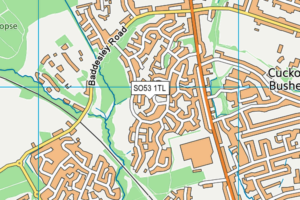 SO53 1TL map - OS VectorMap District (Ordnance Survey)